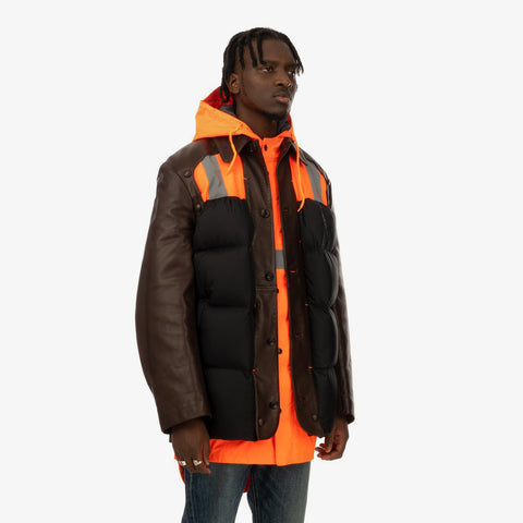 Duran Lantink x Concrete Store – 'Street Jacket / Brown-Orange' – Remade from selected stock archive pieces: Walter van Beirendonck, Adidas, UPWW