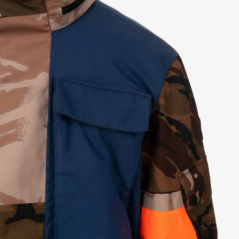 Duran Lantink x Concrete Store – 'Camo Jacket / Camo-Navy-Orange' – Remade from selected stock archive pieces: Christopher Raeburn, Oakley by Samual Ross, UPWW