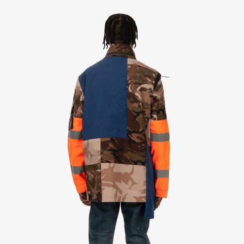Duran Lantink x Concrete Store – 'Camo Jacket / Camo-Navy-Orange' – Remade from selected stock archive pieces: Christopher Raeburn, Oakley by Samual Ross, UPWW