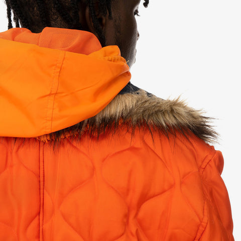 Duran Lantink x Concrete Store – 'Invest Jacket / Orange' – Remade from selected stock archive pieces: Hugo Boss, Maharishi