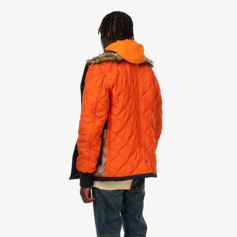 Duran Lantink x Concrete Store – 'Invest Jacket / Orange' – Remade from selected stock archive pieces: Hugo Boss, Maharishi