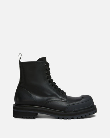 Marni 'Leather Dada Army Combat Boots' – Black