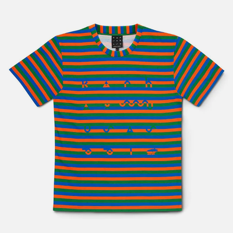 Karhu x Sasu Kauppi 'Tricolore Striped T-Shirt' – Princess Blue