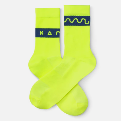 Karhu x Sasu Kauppi 'Irregular Stripe Sock' – Fluo Yellow