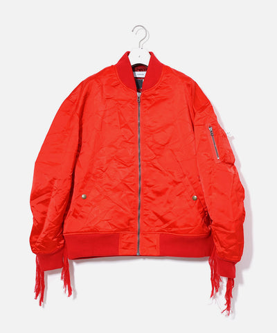 Facetasm 'Wrinkle MA-1 Jacket' – Red