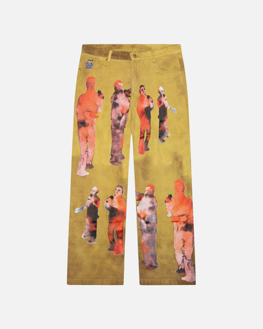 KidSuper 'Performers Distressed Jeans' – Yellow