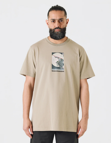 Maharishi '1008 Hare & Monkey T-Shirt' – Silver Sage