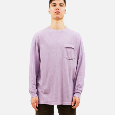 Maharishi 'Hemp L/S T-Shirt' – Lavender