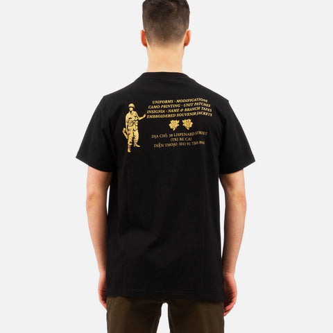 Maharishi 'Maha Gold Tailor T-Shirt' – Black