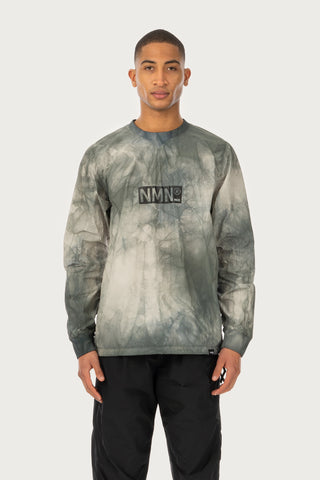 NEMEN 'Kase Nylon Crew T-Shirt' – Grey Tie Dye