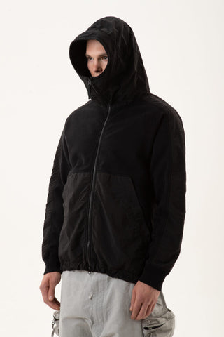 NEMEN 'Gnius Back Zipped Hoodie' – Ink Black 