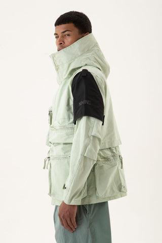 NEMEN 'Bean Multipockets Parachute Smock' – Pale Olive