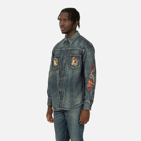 Neighborhood 'Savage Denim / C-Shirt LS' – Indigo