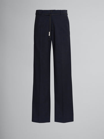 Marni 'Tropical Wool Trousers' – Blueblack