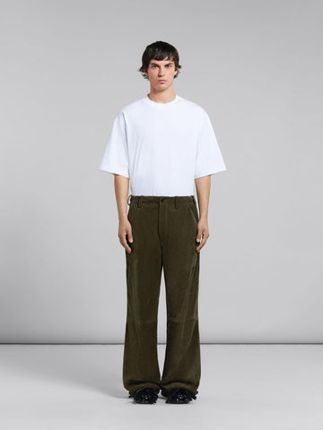 Marni 'Compact Suede Trousers' – Pyramid