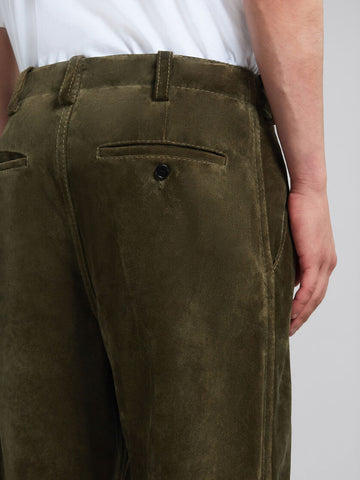 Marni 'Compact Suede Trousers' – Pyramid