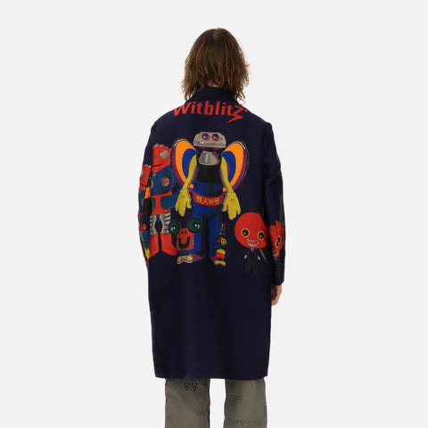 Walter van Beirendonk 'W-Family Khiva Coat' – Blue