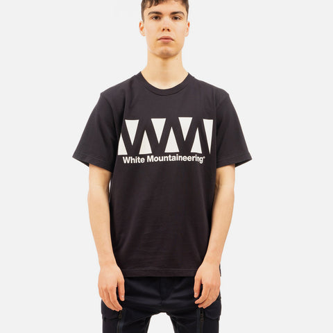 White Mountaineering 'WM Logo Printed T-Shirt' – Navy