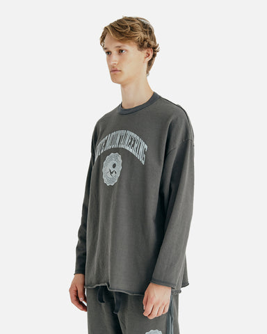 White Mountaineering 'College Flocky Pullover' – Charcoal