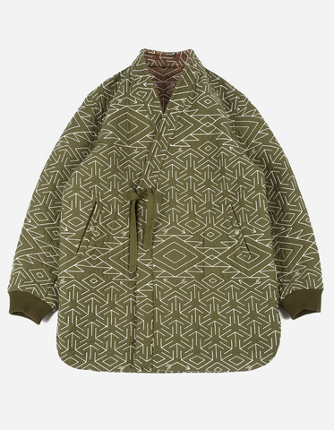 Maharishi '3608 Reversible Padded Kimono' – Olive / Jungle