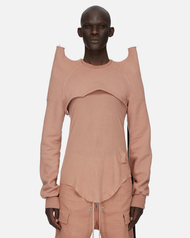 DRKSHDW by Rick Owens 'Cropped Tecsweat' – Dark Pink