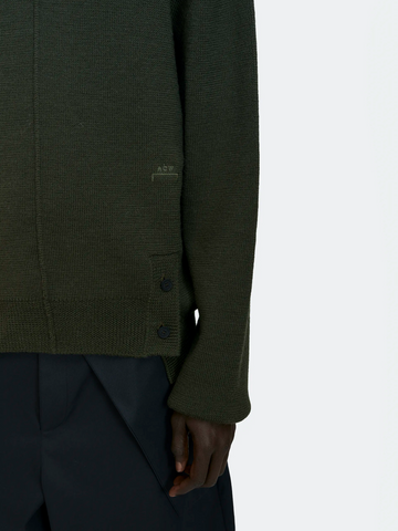 A-Cold-Wall* 'Textured Mock Neck Knit' – Dark Pine Green