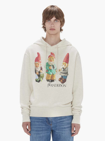 JW Anderson 'Gnome Trio Hoodie' – Oatmeal