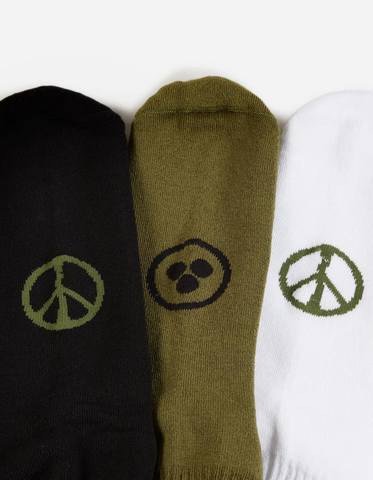 MAHARISHI '9346 Militype Peace Sport Socks 3-Pack' – Multi