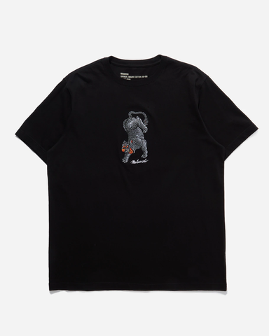Maharishi '8034 Tiger Embroidered T-Shirt' – Black