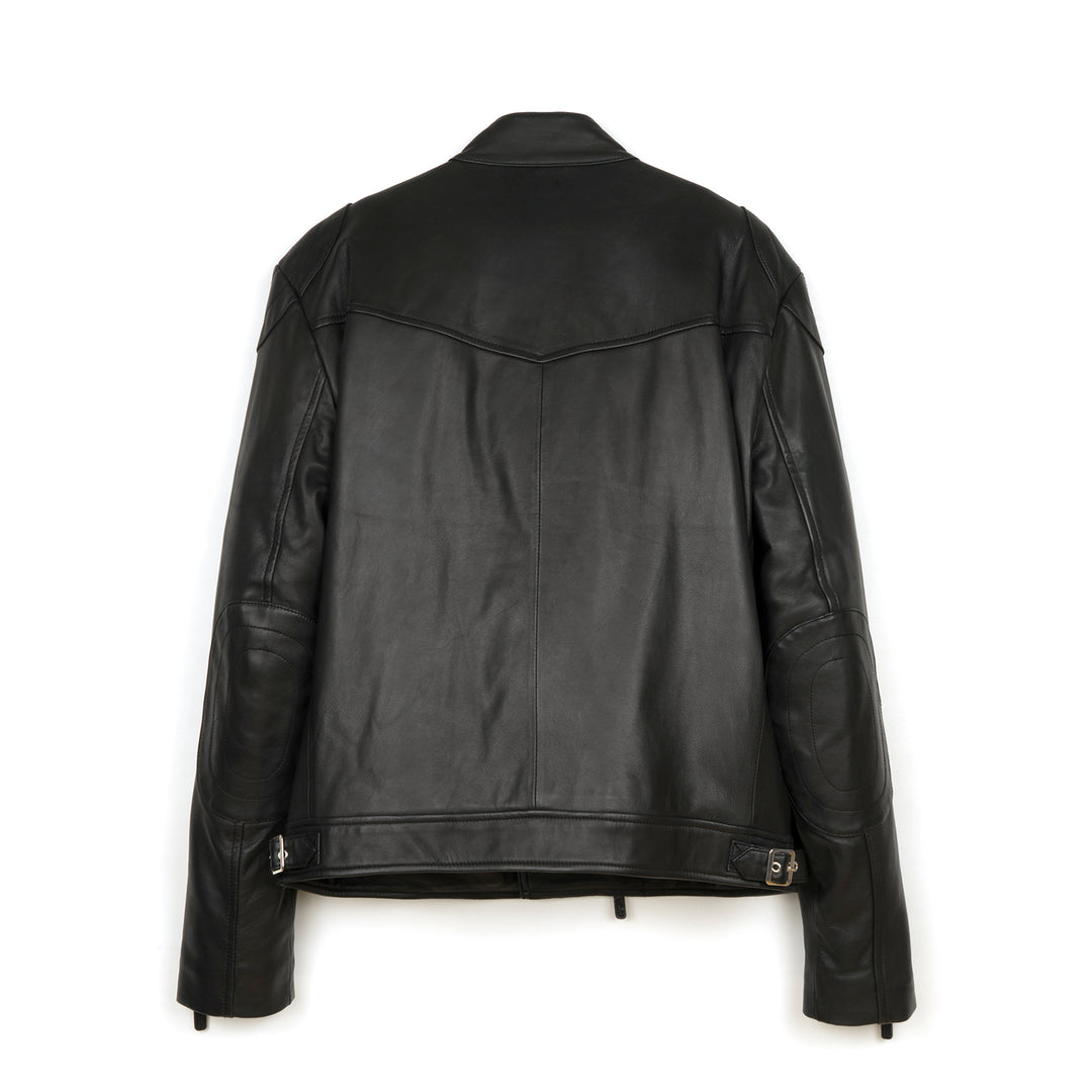 Billionaire Boys Club | Leather Wolfman Motorcycle Jacket Black | Concrete