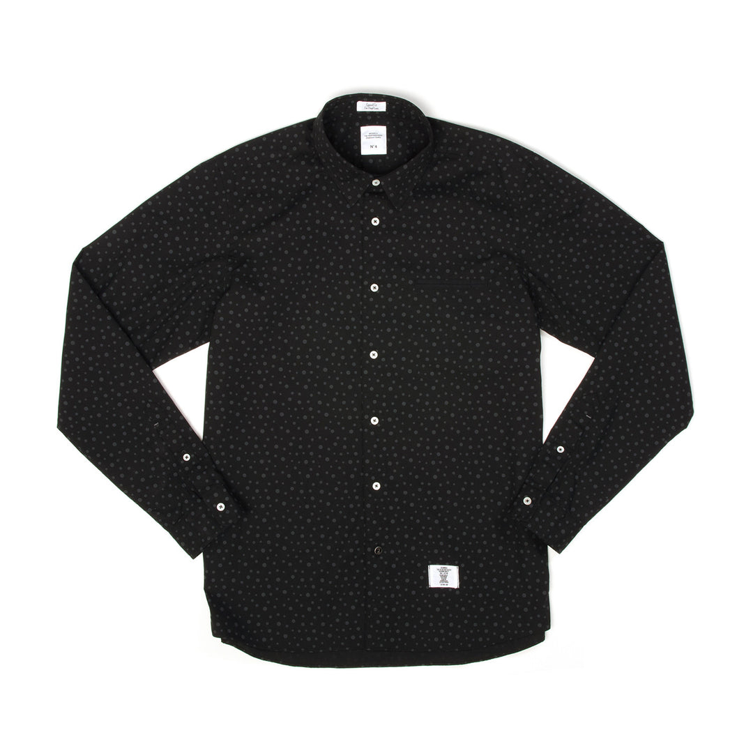 Bedwin & The Heartbreakers | 'Tailor' Longsleeve Dot Borad Shirt Black ...