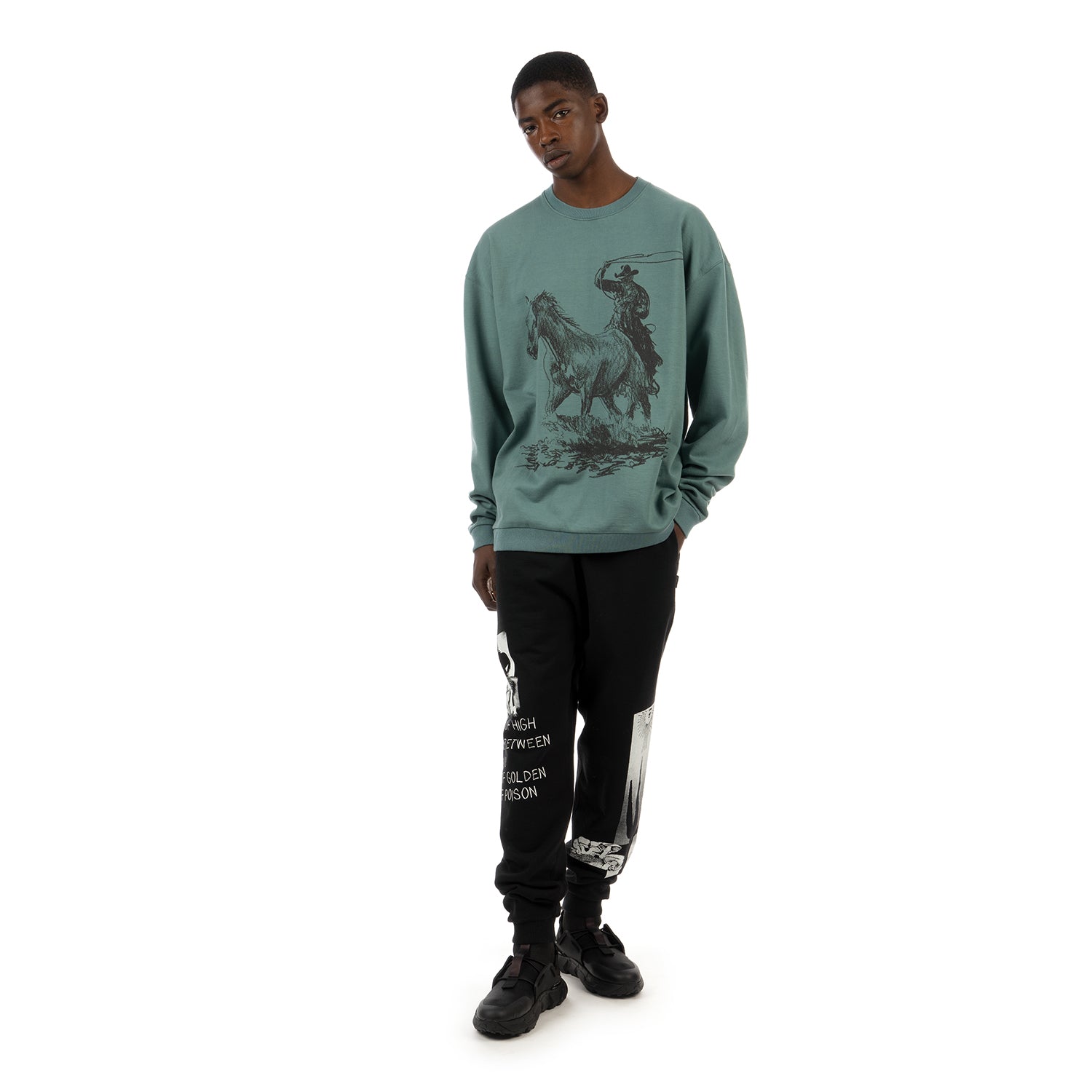 NEIGHBORHOOD | x OOTD / C-CREW . LS Green | Concrete