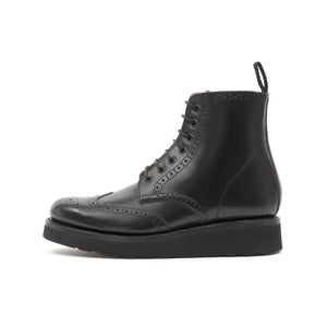 Grenson 'Emma' Brogue Boot Black | Concrete