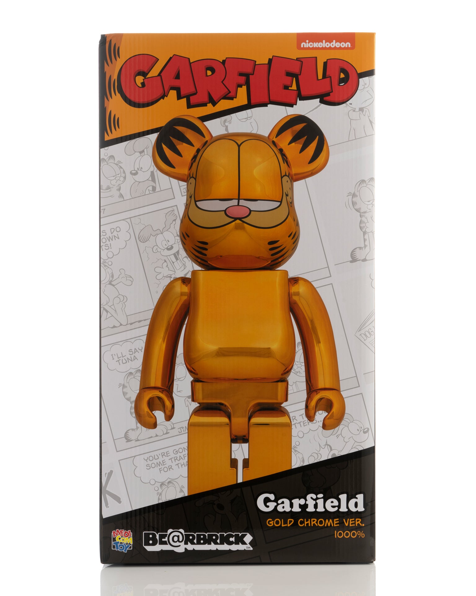 Medicom Toy | Be@rbrick 1000% Garfield Gold Chrome Ver. | Concrete