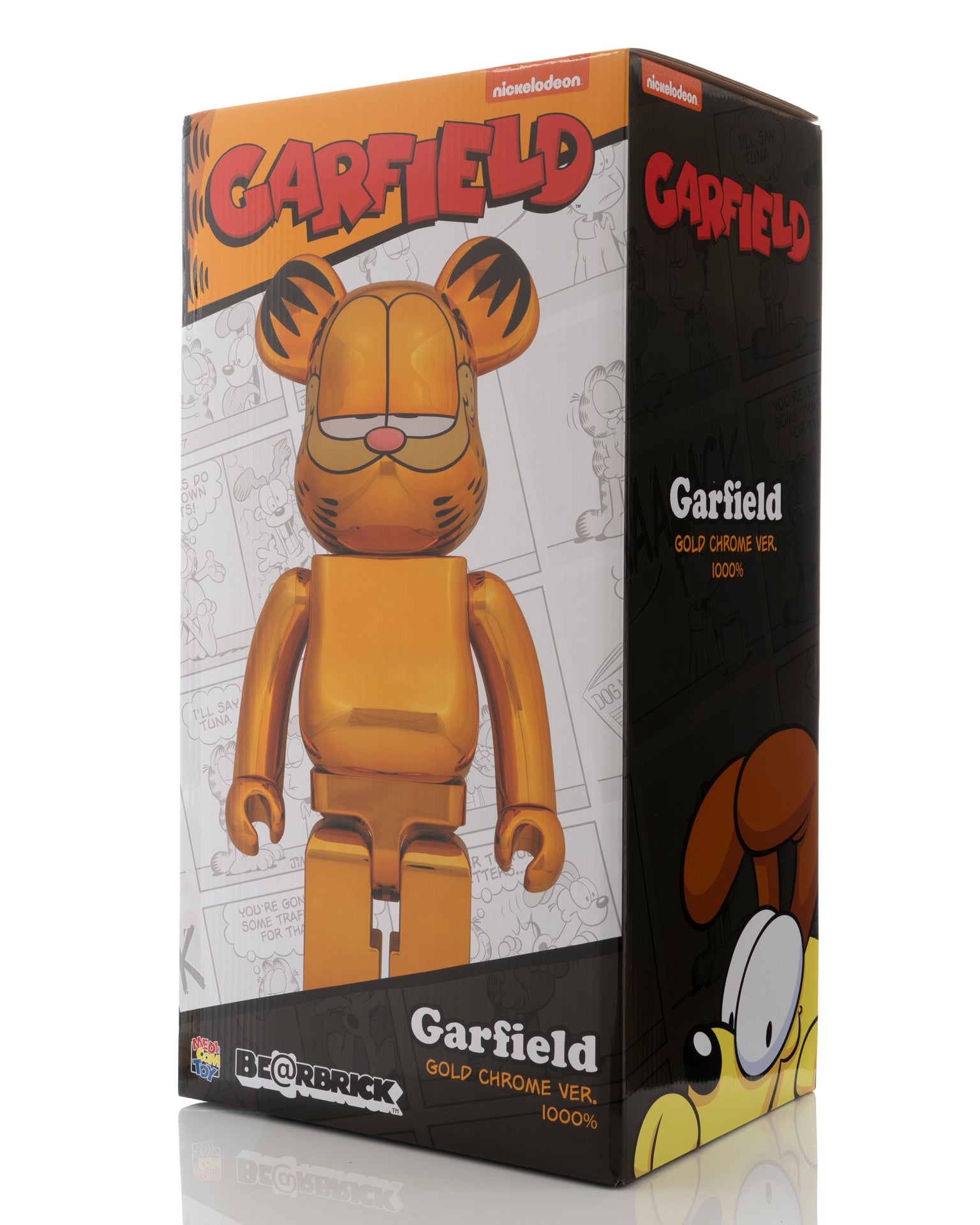Medicom Toy | Be@rbrick 1000% Garfield Gold Chrome Ver. | Concrete