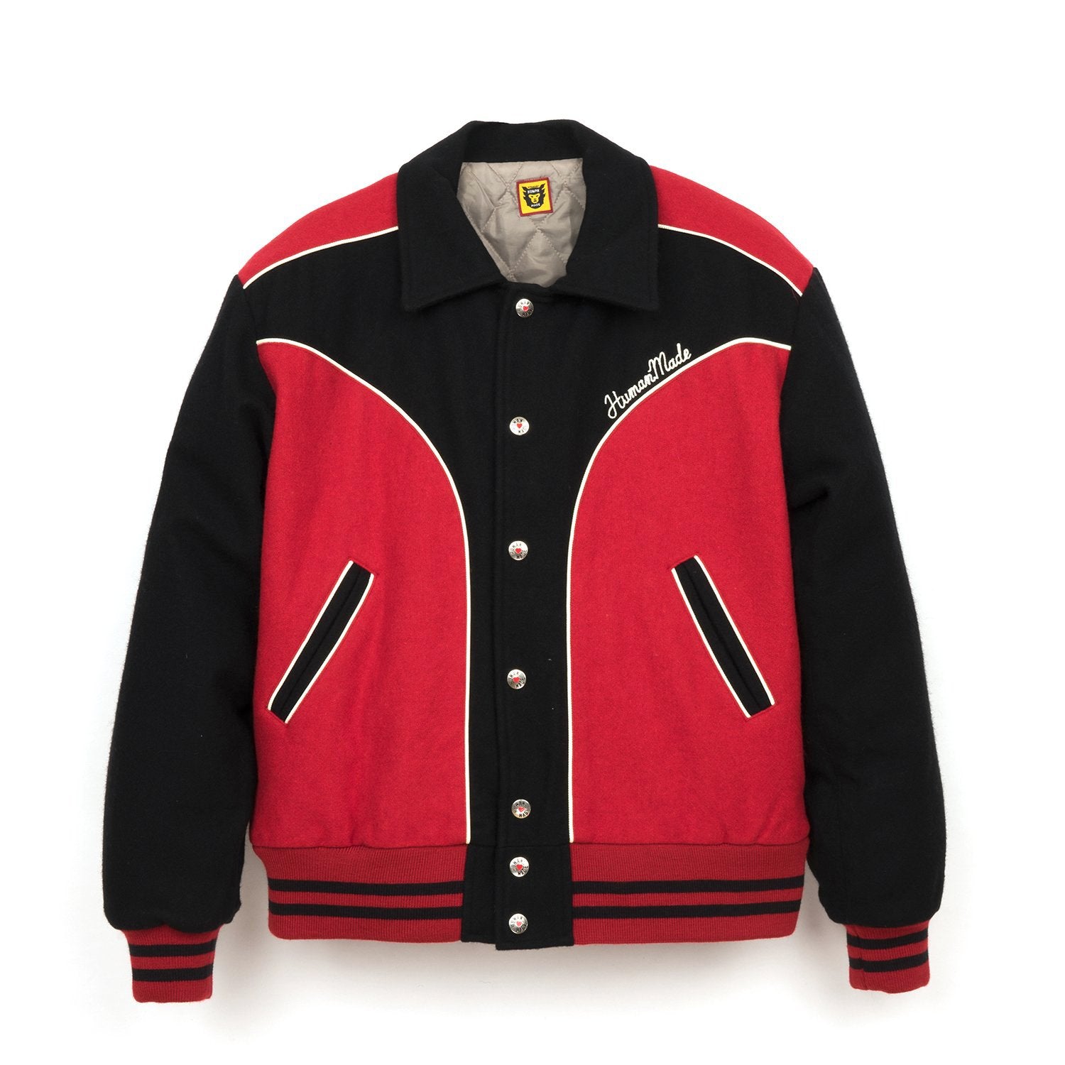 Human Made Varsity Jacket Red | Concrete