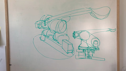 Flingbot catapult, original sketch