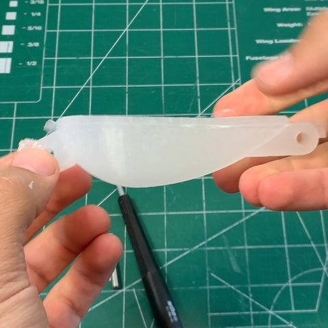 Flingbot's custom molded silicone scoop