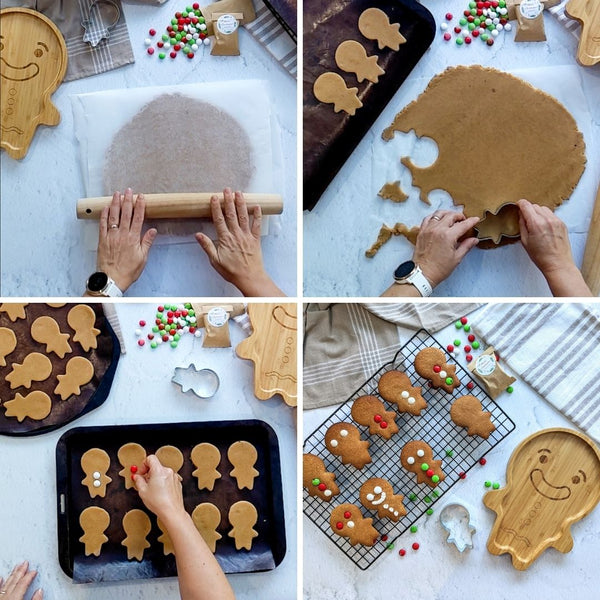 Emondo Kids Gingerbread cookie and bamboo plate