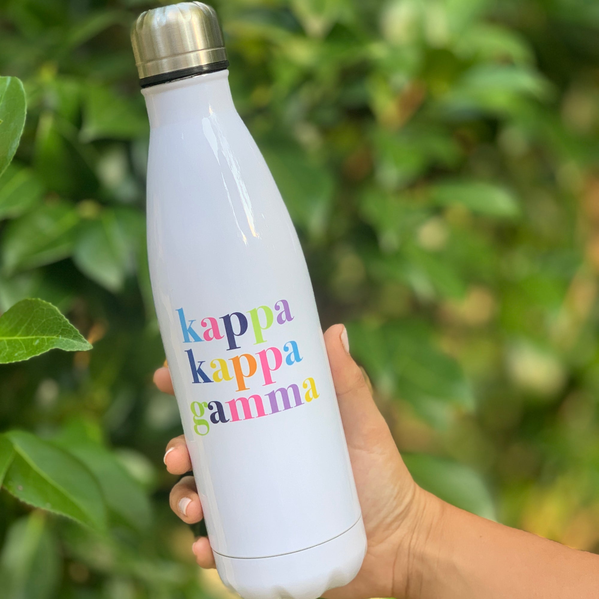 Delta Gamma Water Bottle or Skinny Tumbler - Happy Thoughts Gifts