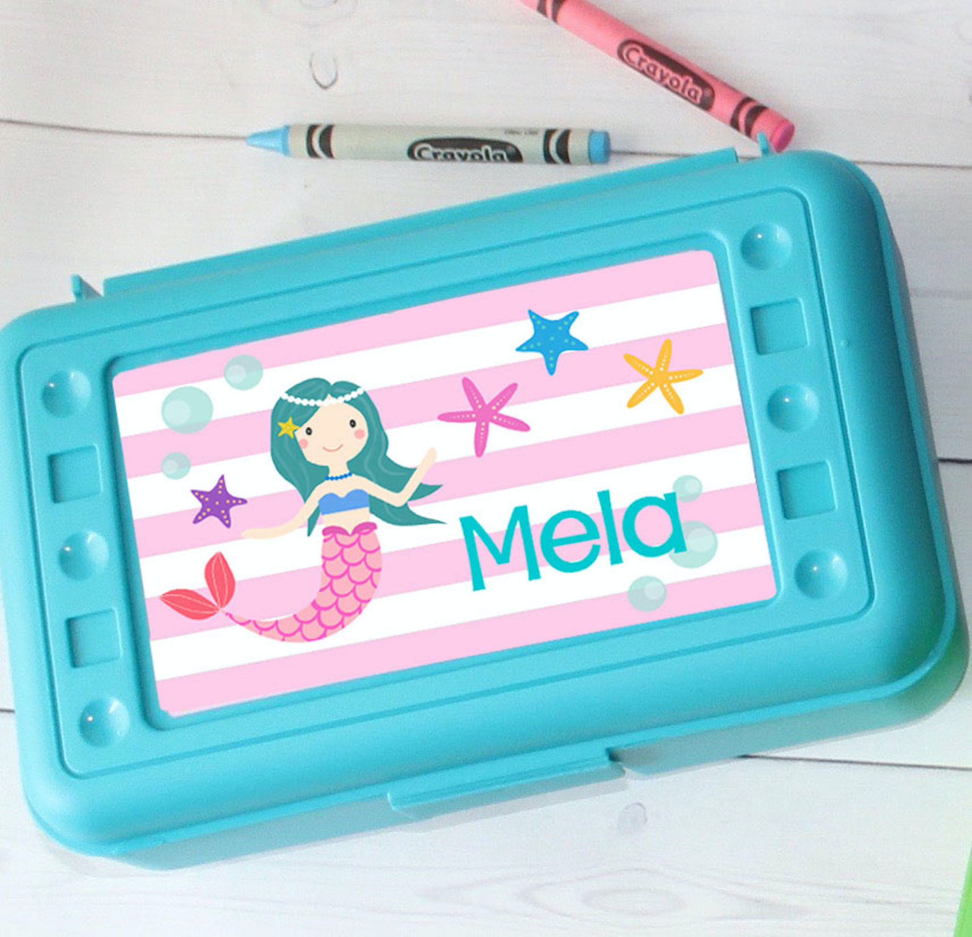 Personalized Pencil Box School Supplies Plastic School Box Crayon Box  Plastic Pencil Box Kids Pencil Box Boys Pencil Box 