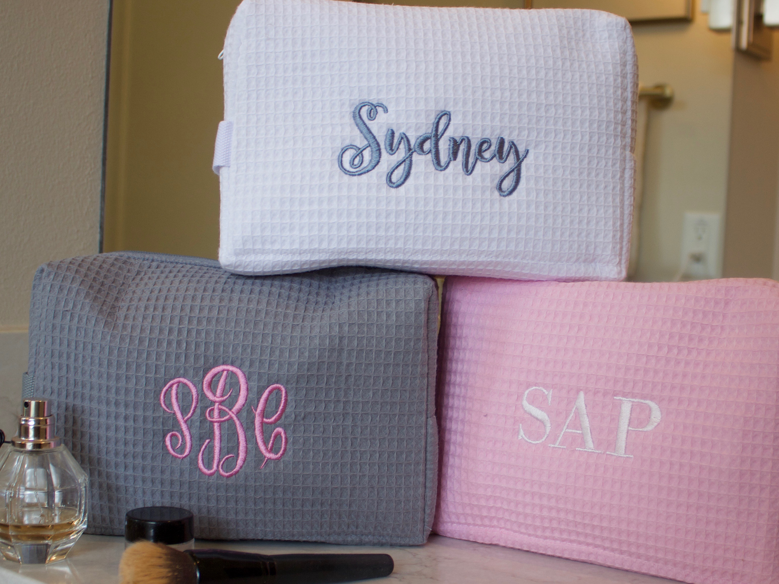 Classic Canvas Toiletry & Makeup Bag - Happy Thoughts Gifts