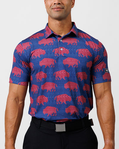 Grizzshop Men's Bandana Golf Shirt
