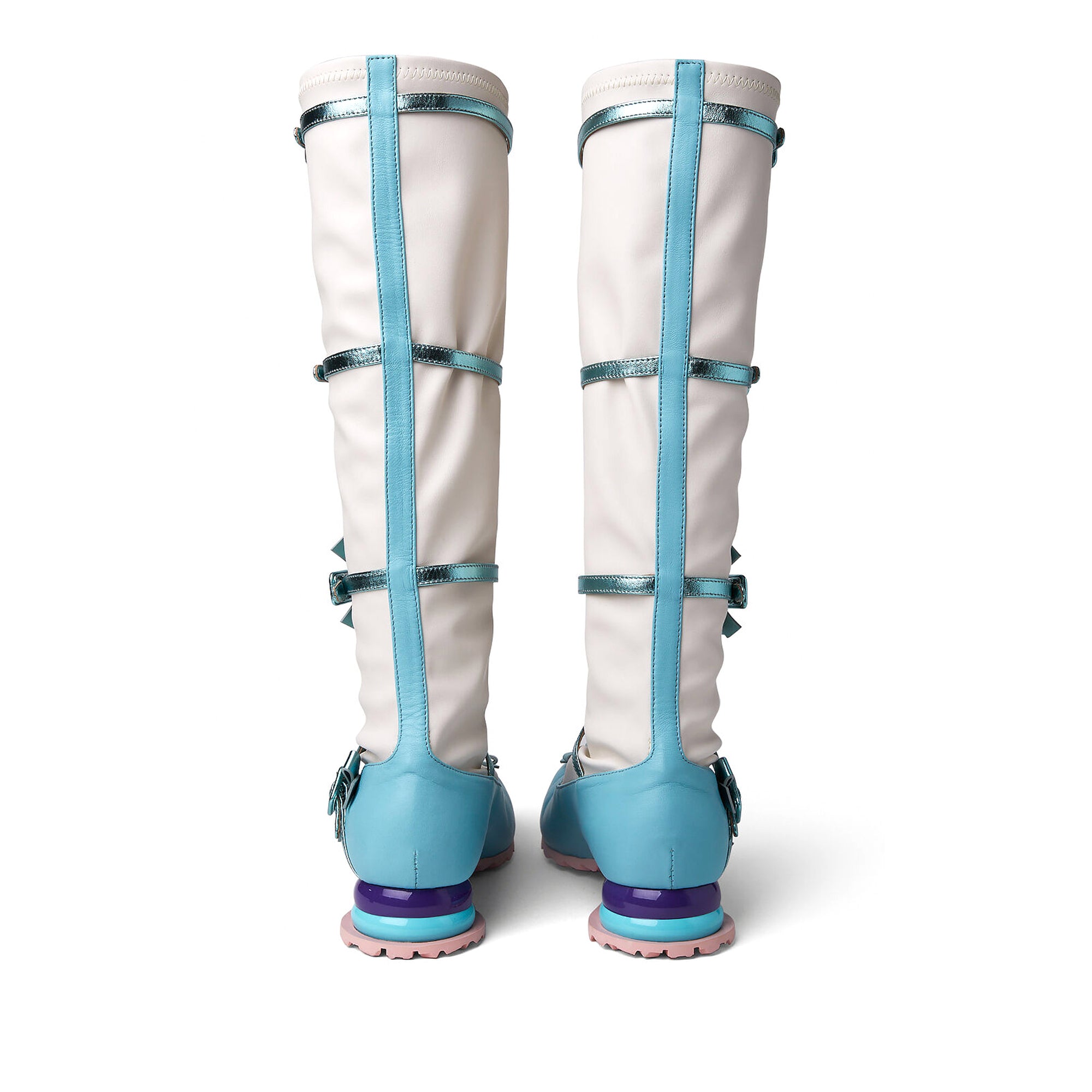 Kiko Kostadinov - Women's Ribbon High Boots - (Frozen)