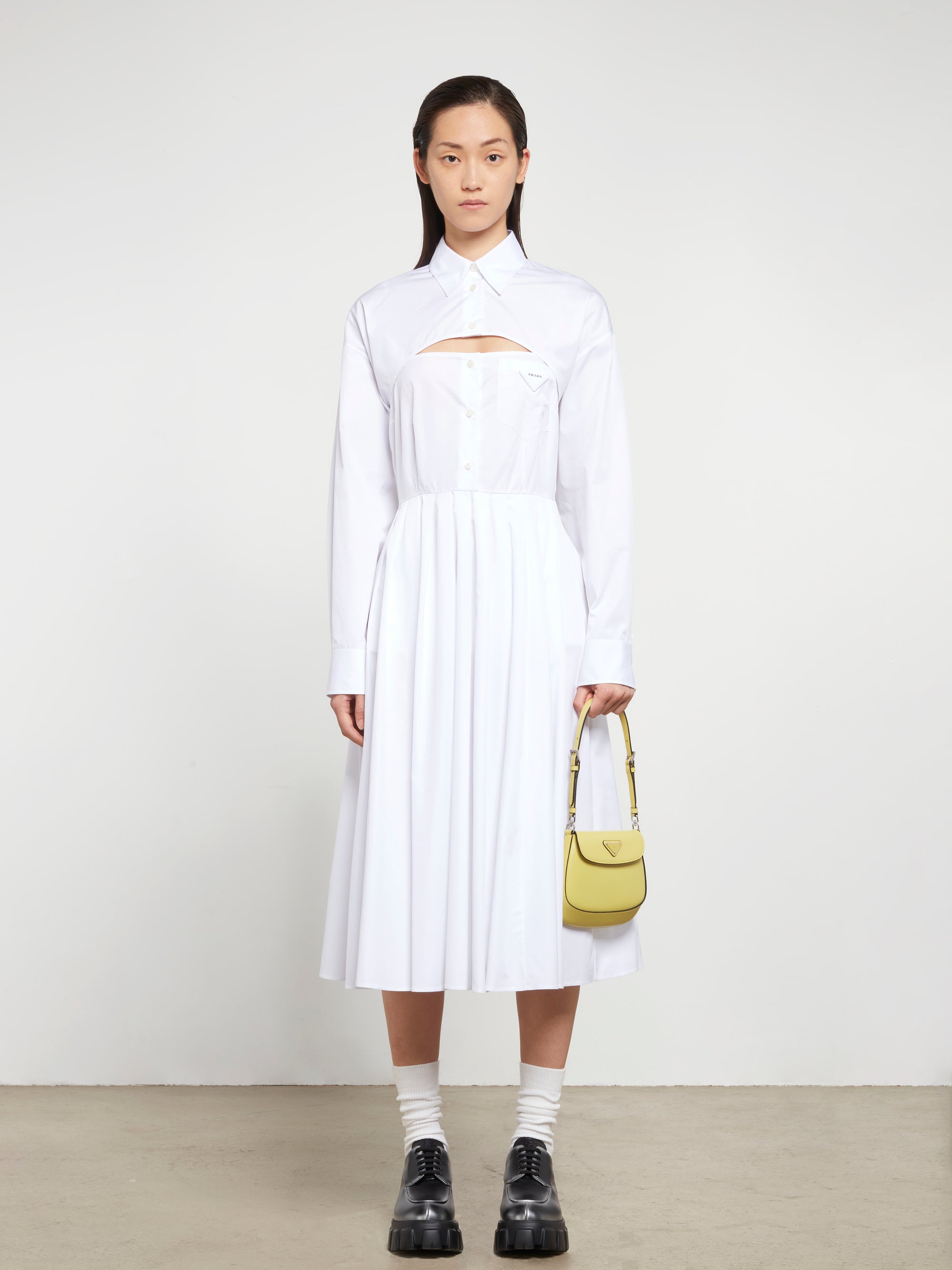 Prada Women's Shirt Dress (White) | Dover Street Market E-Shop – DSML E-SHOP