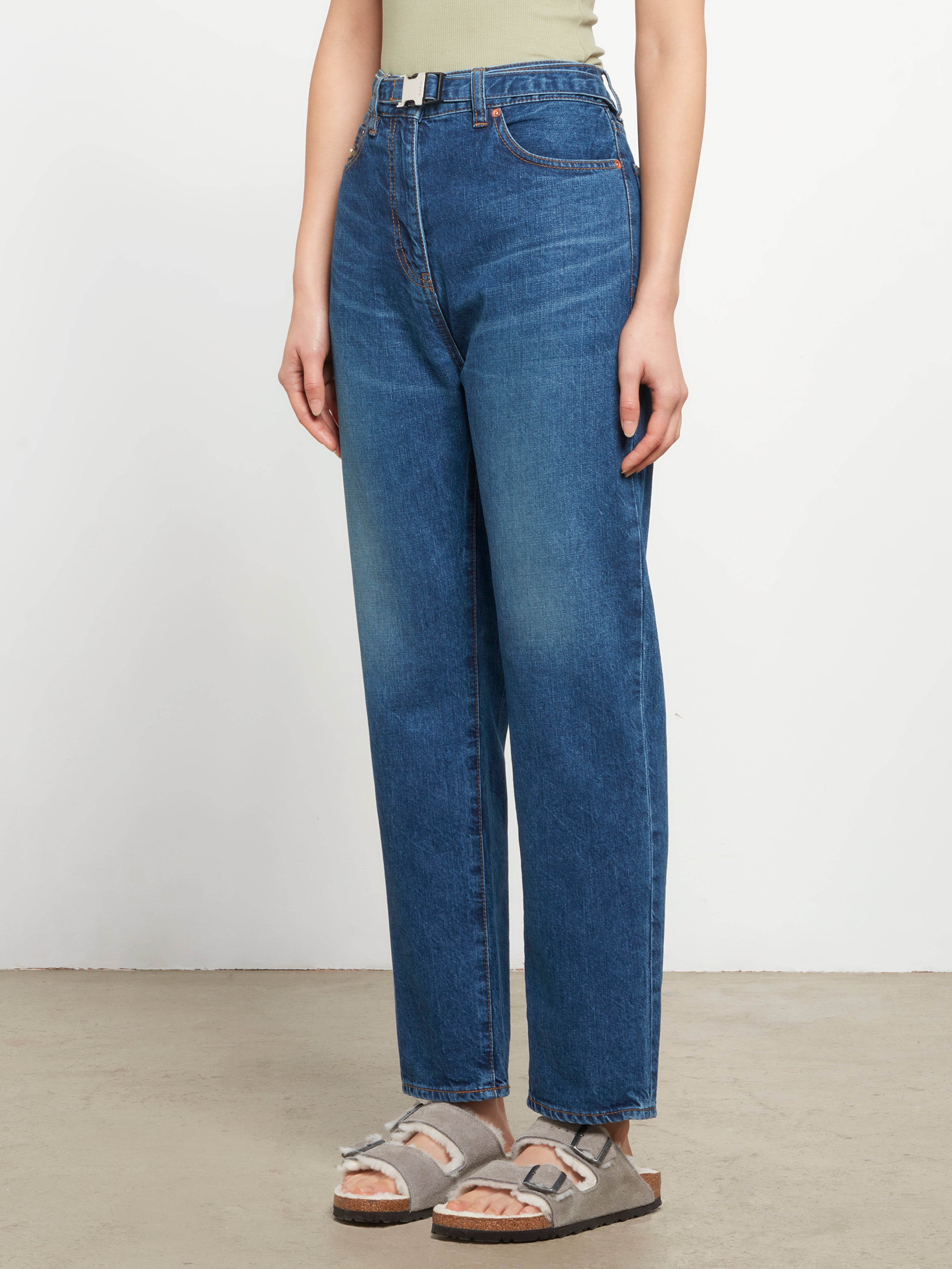 Sacai - Women’s Straight Denim Pants - (Blue)