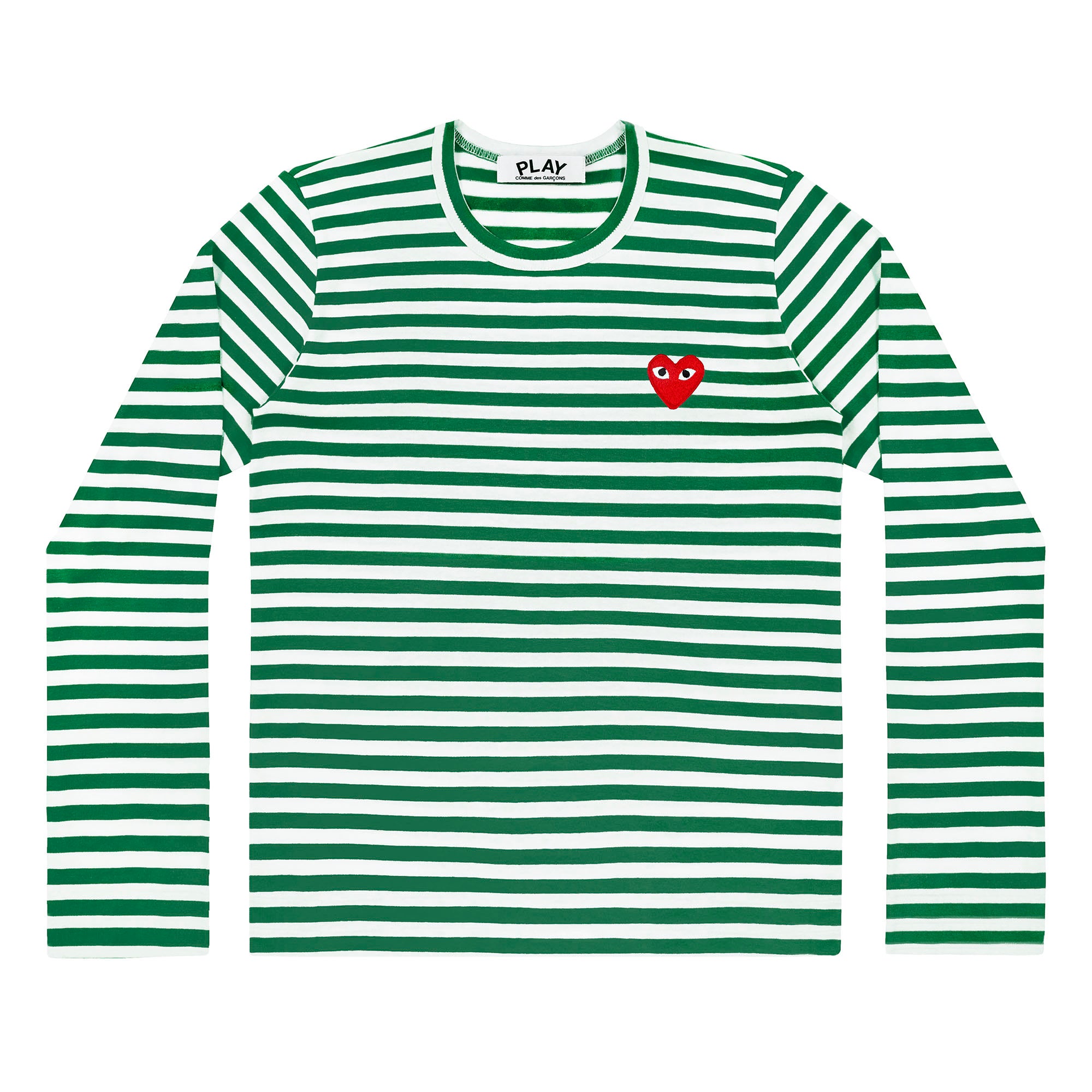 Play Comme des Garçons Striped T-Shirt (Green/White) – DSML E-SHOP