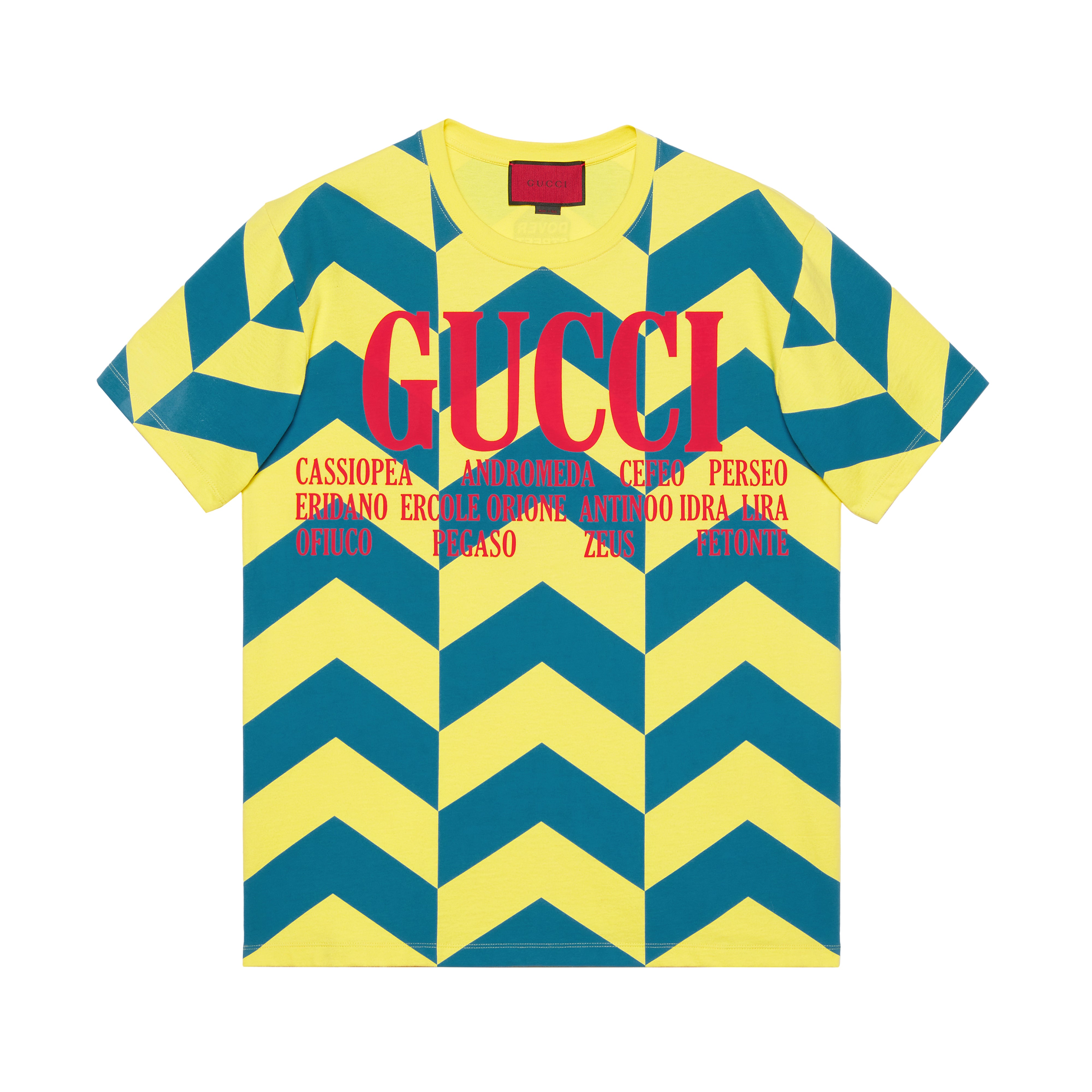 Gucci Men's DSM Exclusive Chevron Printed T-Shirt (Green/Yellow) | Dover  Street Market E-Shop – DSML E-SHOP