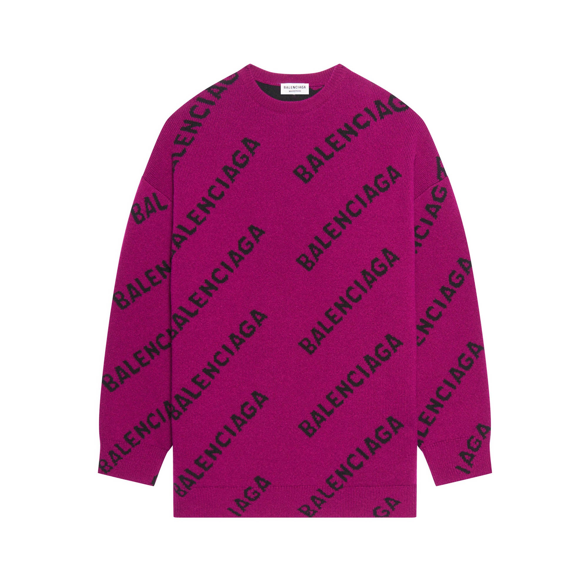 burgundy balenciaga sweater