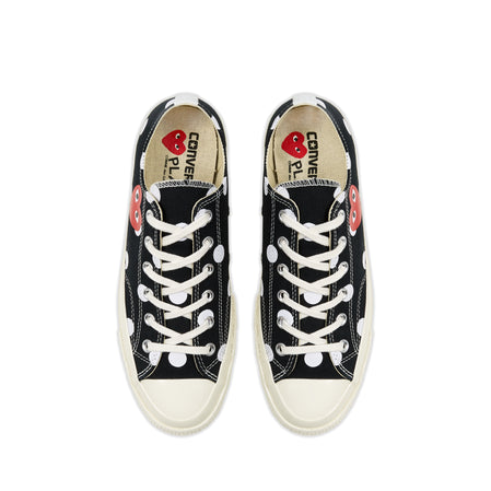 comme des garcons converse polka dot